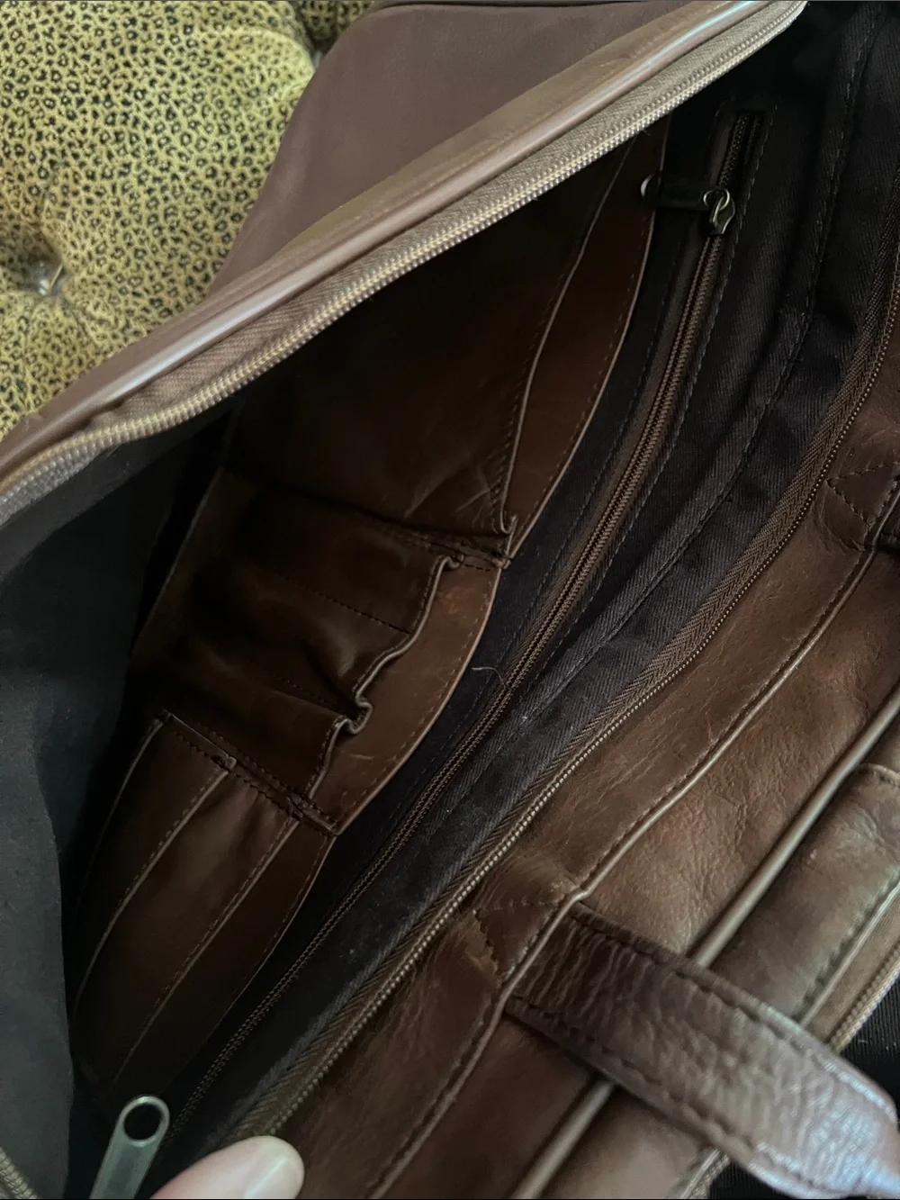 Heritage Soft Brown Leather Briefcase with Top Handles